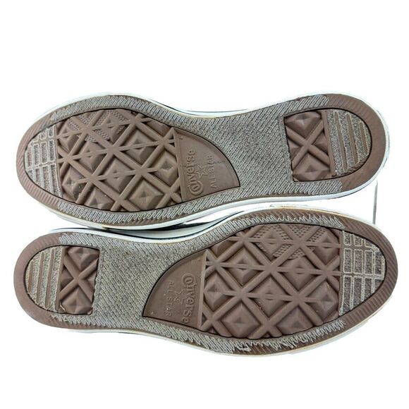 Converse All Stars Hi Top Sneakers Womens Sz 10 Gray Tweed Metallic Sparkle - Picture 10 of 13